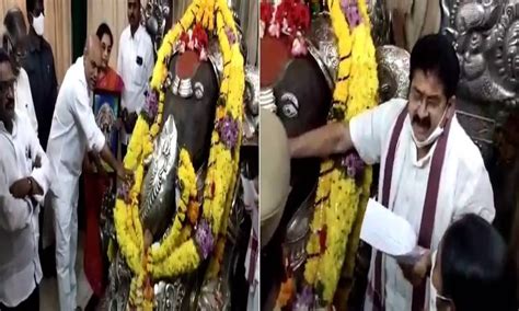 Amid high drama, YSRCP MLA, former TDP MLA swear at Lakshmi Ganapathi ...