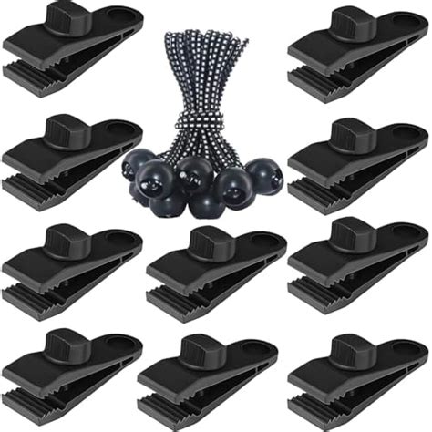 Sudopru Heavy Duty Tarp Clips, 20 Pack Tarp Clamps, Shark Tent ...