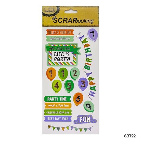Scrap Book Journaling Sticker (Contain 1 Unit) Code Sbt22 – Inkarto