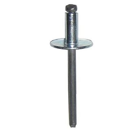 Irwin Blind Rivet, Large Flanged Head, 0.1875 in Dia., 0.94 in L ...