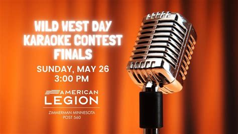 Zimmerman Legion Karaoke Contest Finals, 12674 Fremont Ave, Zimmerman ...