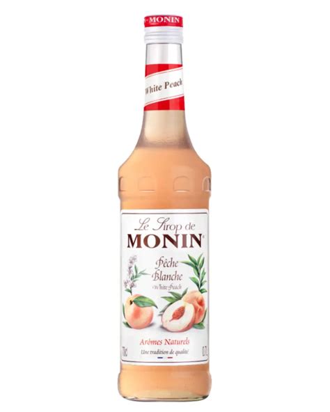 Monin White Peach Syrup, 70 cl - The Bottle Club