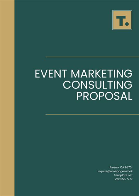 Free Event Marketing Consulting Proposal Template to Edit Online