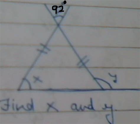 Find x and y and also put steps how to solve please - Brainly.in