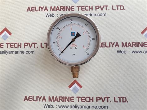 United instrument 100kpa pressure gauge 0-4bar 0-60psi – Aeliya Marine Tech
