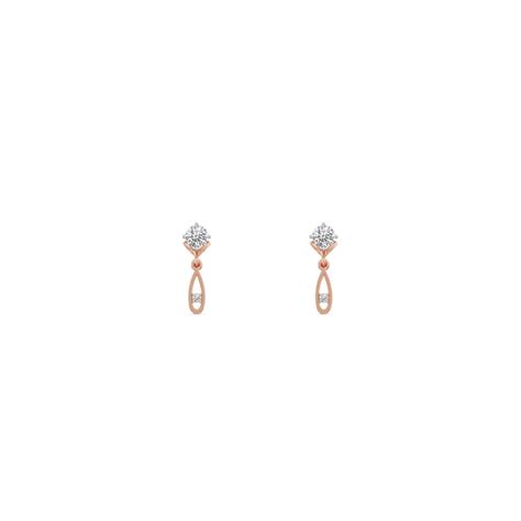 Ethereal Loop 9KT Gold Laboratory Grown Diamond Drop Earrings – PALMONAS