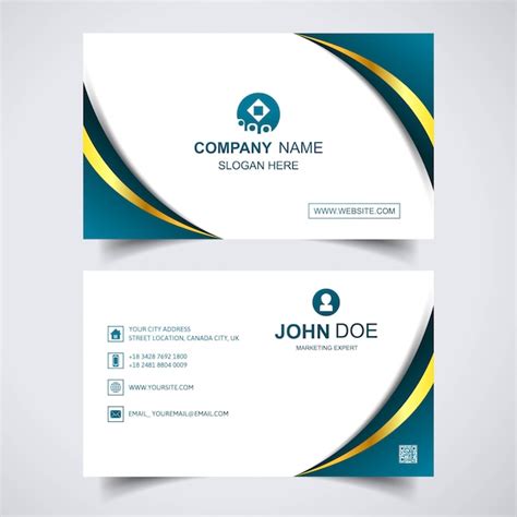 Modern creative business card template design | Free Vector