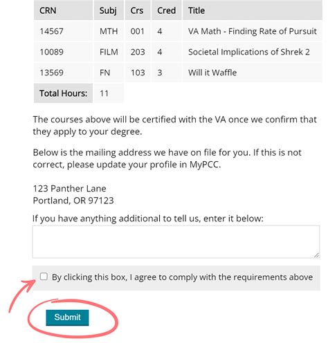 Submit your schedule | Enroll at PCC
