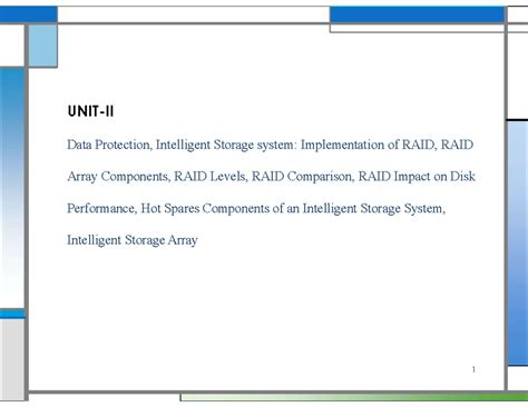 ISM U1 - jkBJB - Information Storage and Management UNIT I ...