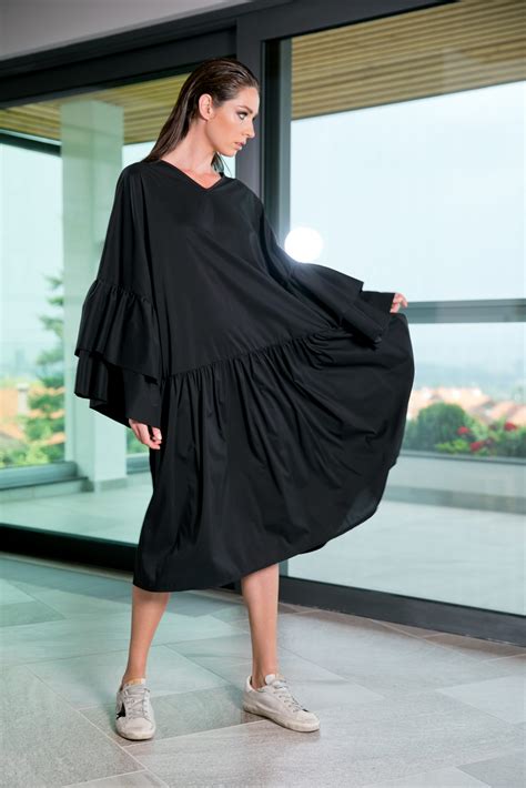 Long Ruffle Sleeve Dress - ALLSEAMS