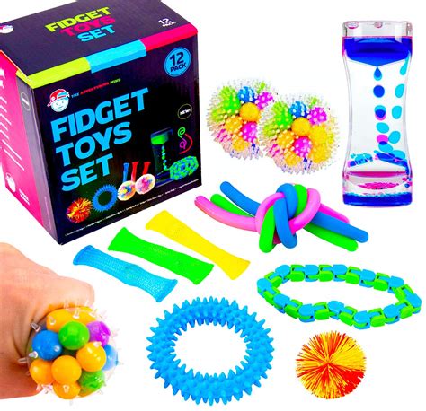 Buy #1 Fidget Toy Set for Kids | Fidget Box 12p (Squishy Sensory Balls ...