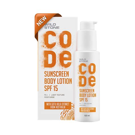 Buy Wild Stone Code Sunscreen Body Lotion SPF 15 (100ml) Online at Best ...
