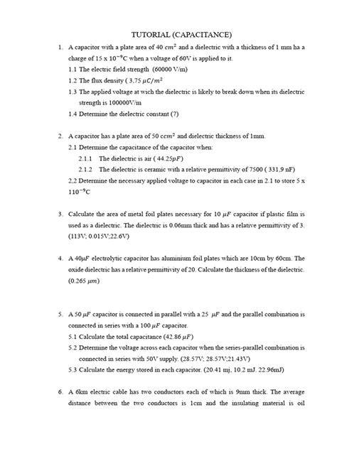 Image result for Capacitance Tutorial