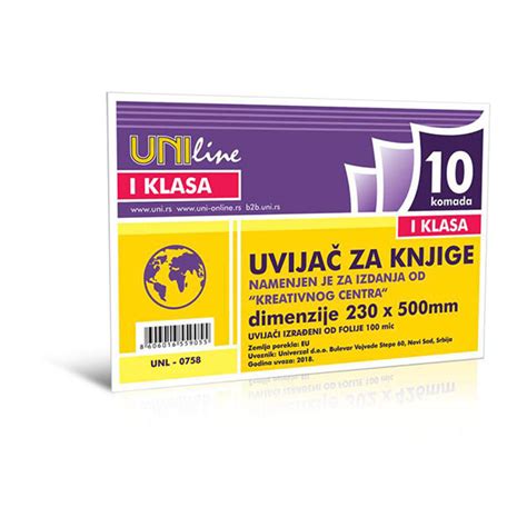 Uvijači za knjige 230x500mm Uni Line 2429 | Volim svoj dom