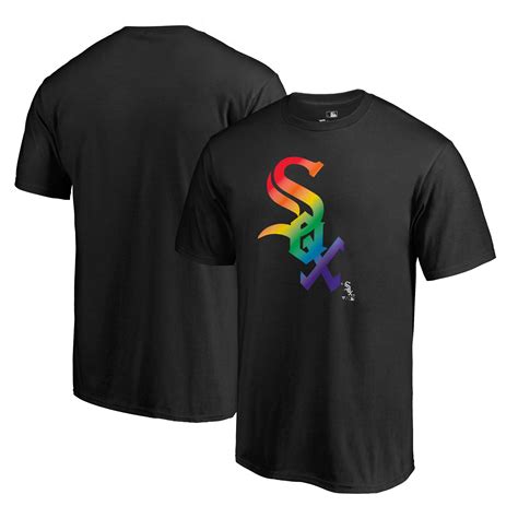 Men's Chicago White Sox Fanatics Black Big & Tall Pride Logo T-Shirt