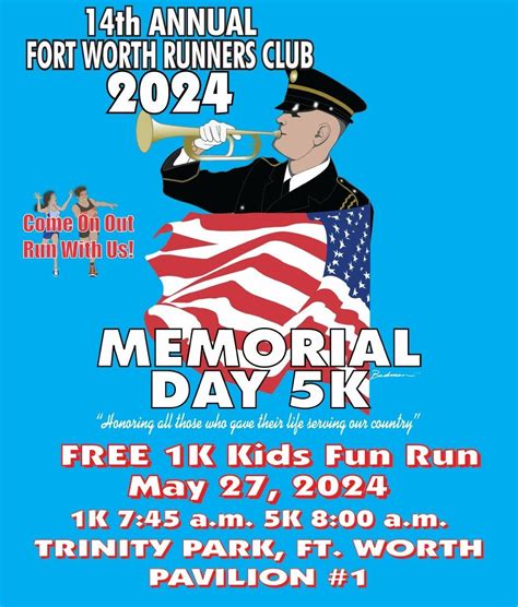 2024 Memorial Day 5K, Trinity Park Pavilion, Fort Worth, 27 May 2024 ...