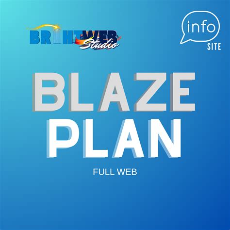 Blaze Plan - BrightWeb Studio Online Store