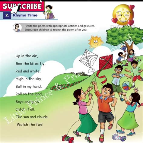 Up In The Air Class 1 English Poem | Andhra Pradesh | English Rhymes ...