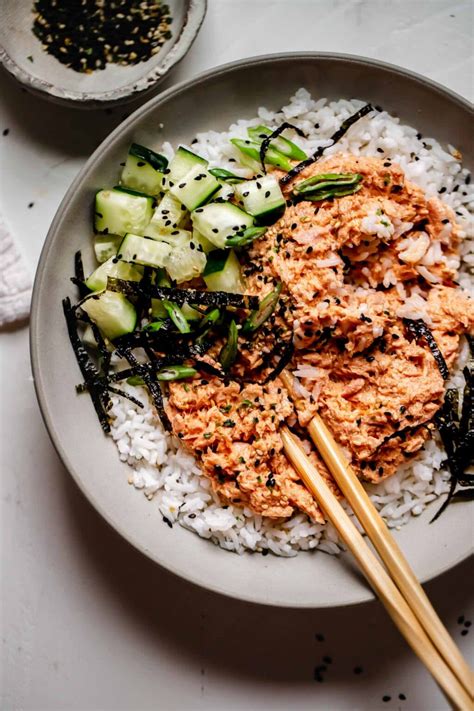 Spicy Tuna Rice Bowl (5-Minute Recipe!)