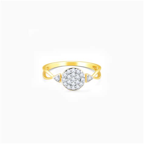 Gold Cherished Beauty Diamond Ring – GIVA Jewellery
