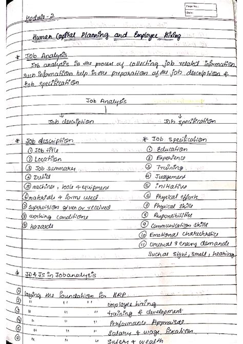 HCM module 2 - HUMAN CAPITAL MANAGEMENT - Page No.: Date: Module 2 ...