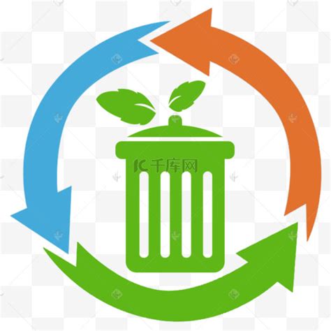 垃圾分类回收标识图片-垃圾分类回收标识图片素材免费下载-千库网