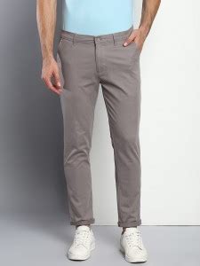 Dennis Lingo Tapered Men Grey Trousers - Buy Dennis Lingo Tapered Men ...