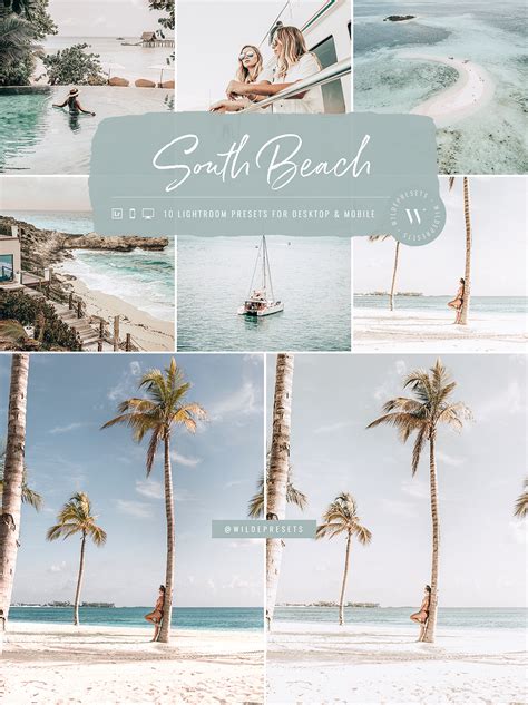 South Beach Lightroom Presets by Wilde Presets, Mobile Presets, Desktop ...