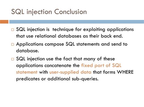 Image result for SQL Injection Conclusion