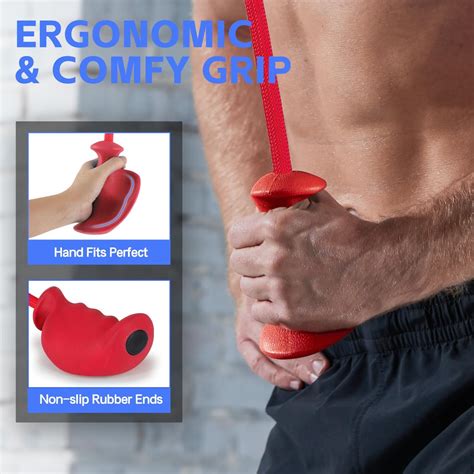 HXD-ERGO Tricep Rope with Ergonomic Handles, 36 Inch India | Ubuy