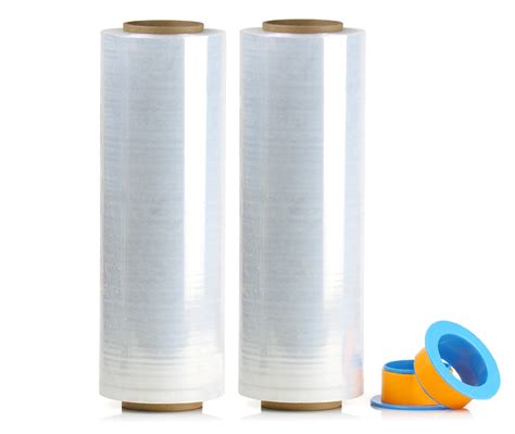 Buy BOMEI PACK 2 Pack 15inch 1500Ft 70Gauge Industrial Clear Stretch ...
