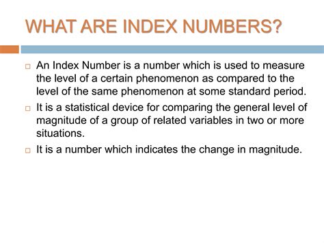 Image result for Index Numbers