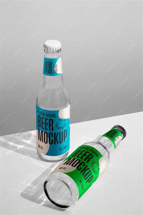 Beer bottle mockup design | Premium PSD