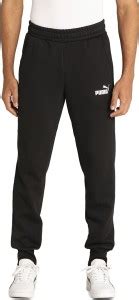 PUMA ESS Logo Pants Solid Men Black Track Pants - Buy PUMA ESS Logo ...