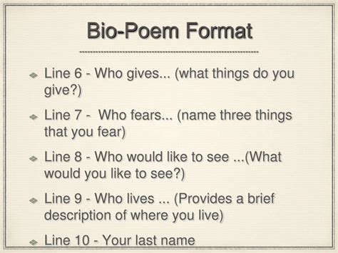 Image result for Bio Poem Examples