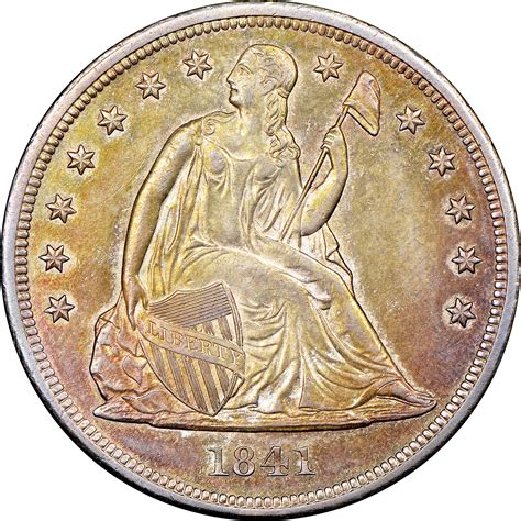 1841 $1 MS Seated Liberty Dollars | NGC