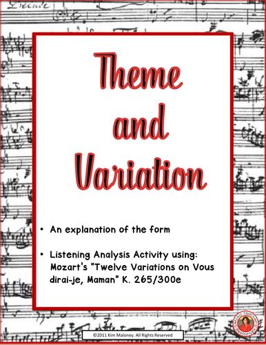 Image result for Simple Example of Theme and Variations