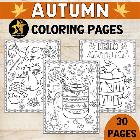 Fall Coloring Pages, Autumn Coloring Sheets, Pumpkin October ...