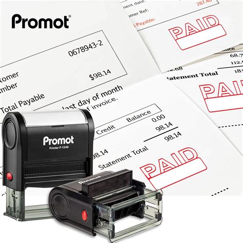 Buy Promot Paid Stamp Self Inking Stamp - Paid Stamp for Office ...