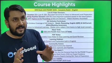 OliveBoard | IDBI Bank JAM PGDBF 2025 - Complete Batch - English