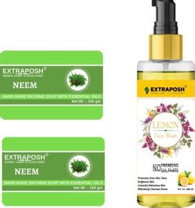 Extraposh NEEM SOAP - USEFULL FOR SMOOTH SKIN + LEMON FACE WASH ...