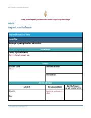 Image result for Integrated Lesson Plan Sample