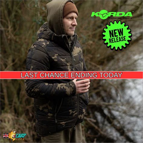 (NEW RELEASE) Korda Thermolite Puffer Jacket - Dark Kamo. Ending Today ...