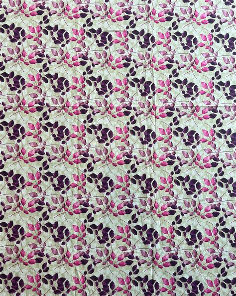 Leaf Printed Cotton Fabric – Lavanya India