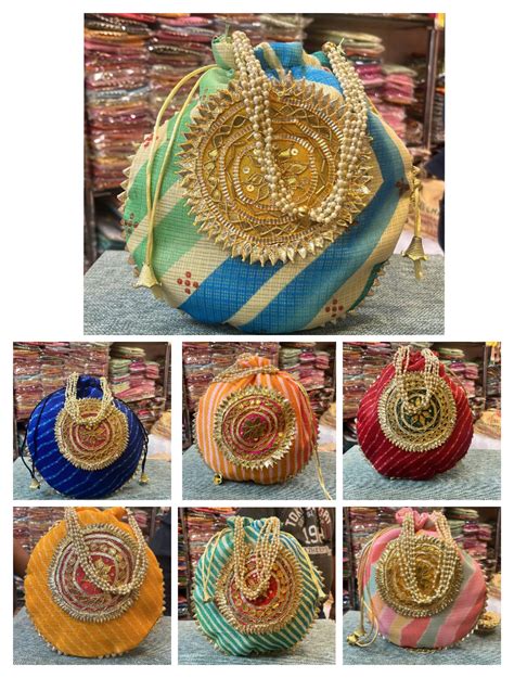 Leheriya Gotta Patti Patch Potli – Regalia Ornaments