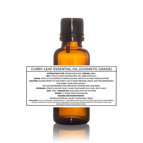 Curry Leaf Essential Oil – Formulators Inc