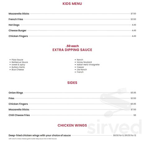 Philly's on the Hill menu in Richmond Hill, Georgia, USA