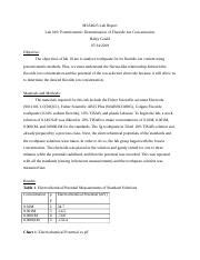 Image result for Flouride Determination Potentiometry Data Making Lab Report