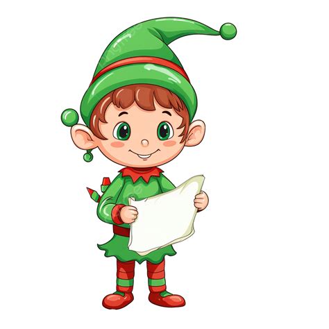 Elf List Clip Art Transparent Christmas List Festive Christmas List