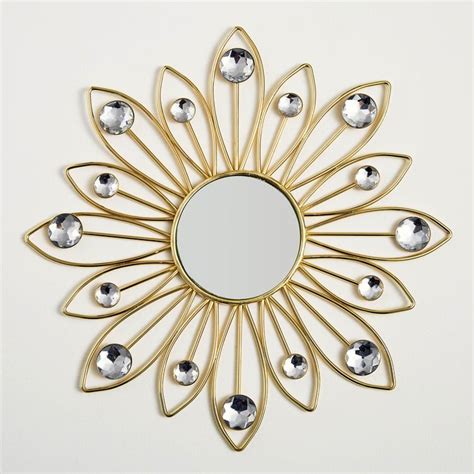 Buy Corvus Glenza Metal Set of 3 Mirror Wall Arts from Home Centre at ...